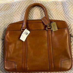 BLEECKER LEATHER SLIM BRIEF (COACH F70901)